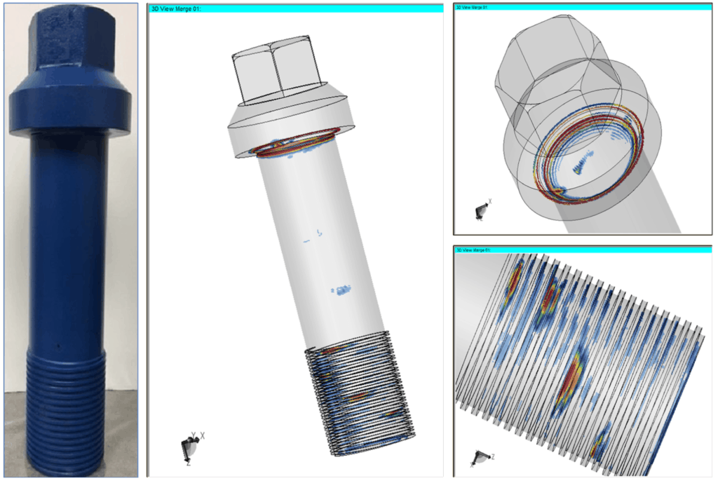 Zetec NDT bolt inspection and thread testing